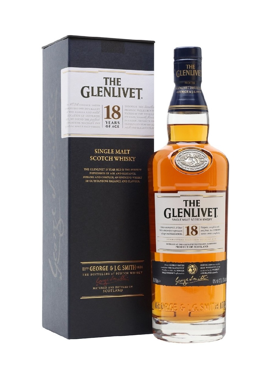 THE GLENLIVET 18 YRS SINGLE MALT