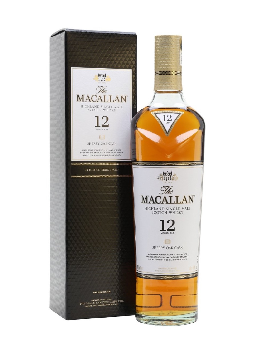 THE MACALLAN 12 YR SHERRY CASK SINGLE MALT THE MACALLAN 12 YR SHERRY CASK SINGLE MALT