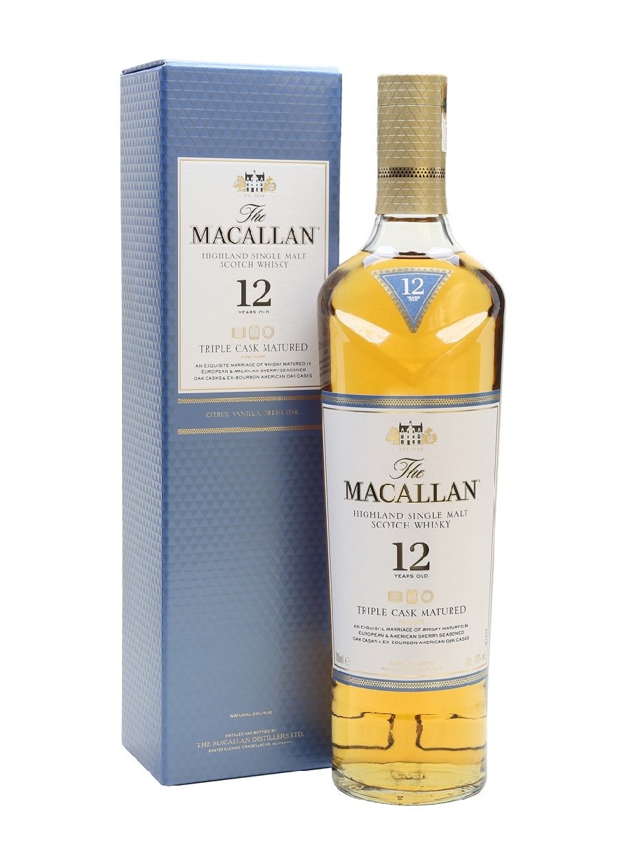 THE MACALLAN 12 YRS HIGHLAND TRIPLE CASK SINGLE MALT THE MACALLAN 12 YRS HIGHLAND TRIPLE CASK SINGLE MALT