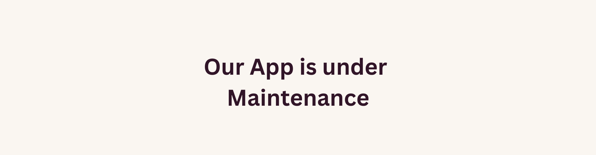 Maintenance Web