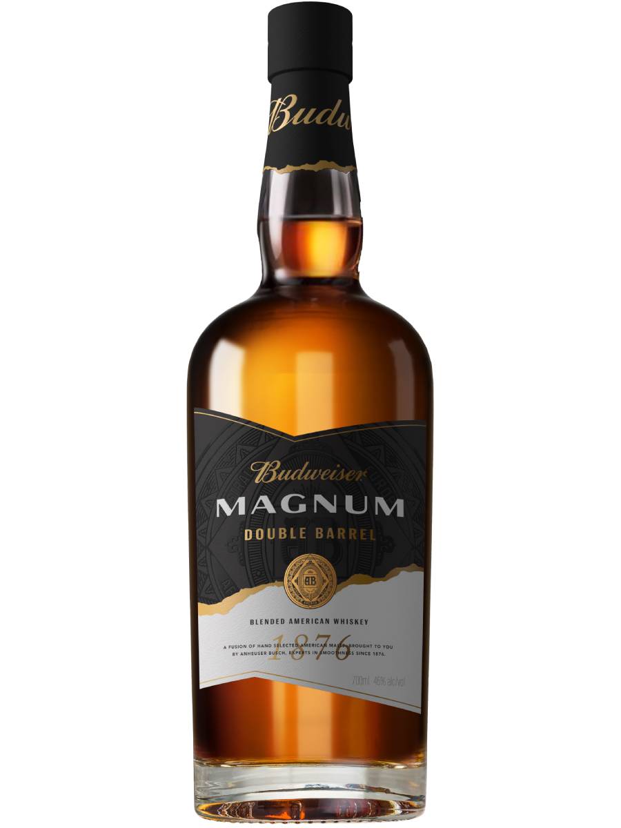 BUDWEISER MAGNUM DOUBLE BARREL WHISKEY