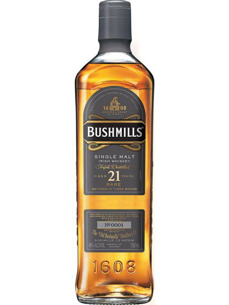 BUSHMILLS 21 YEAR SINGLE MALT