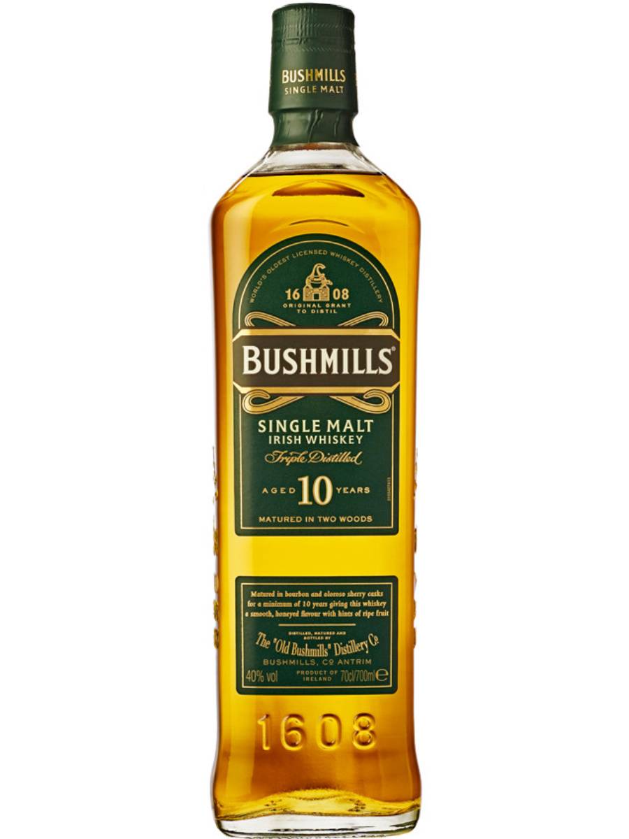 BUSHMILLS IRISH SINGLE MALT 10 YEARS