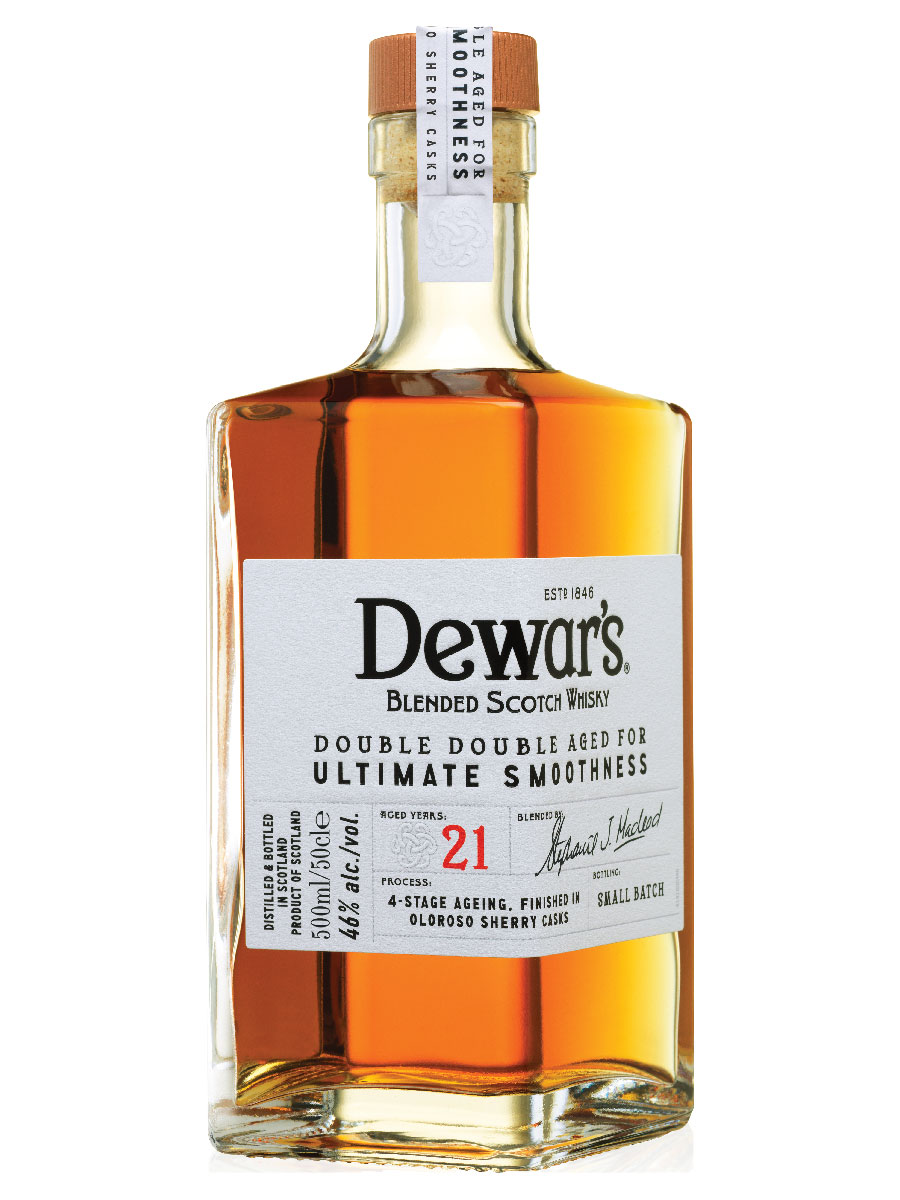 DEWARS DOUBLE AGED 21 YRS