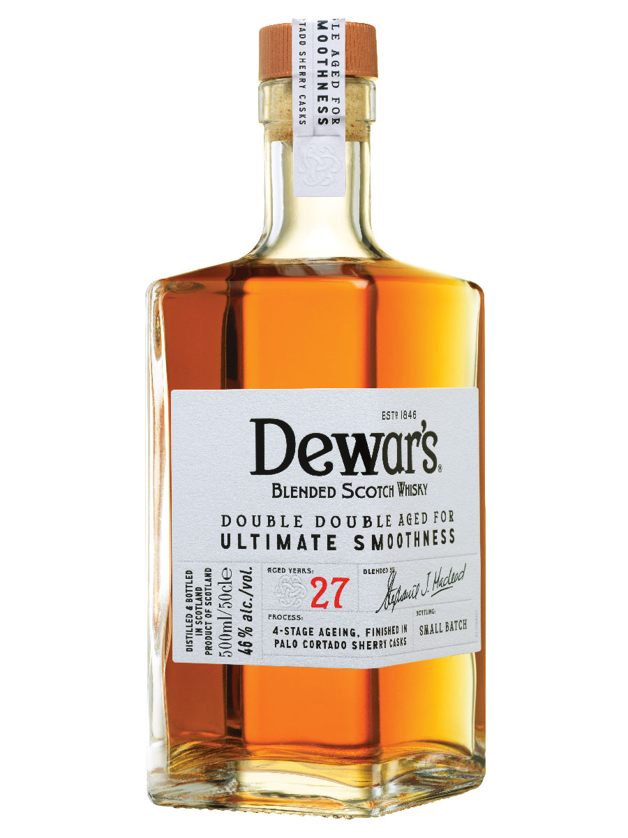 DEWARS DOUBLE AGED 27 YRS