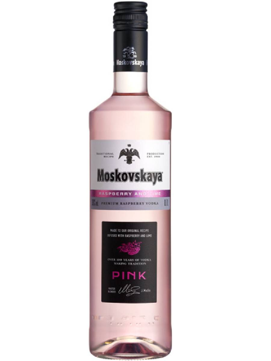 MOSKOVSKAYA PINK RASPBERRY AND LIME VODKA