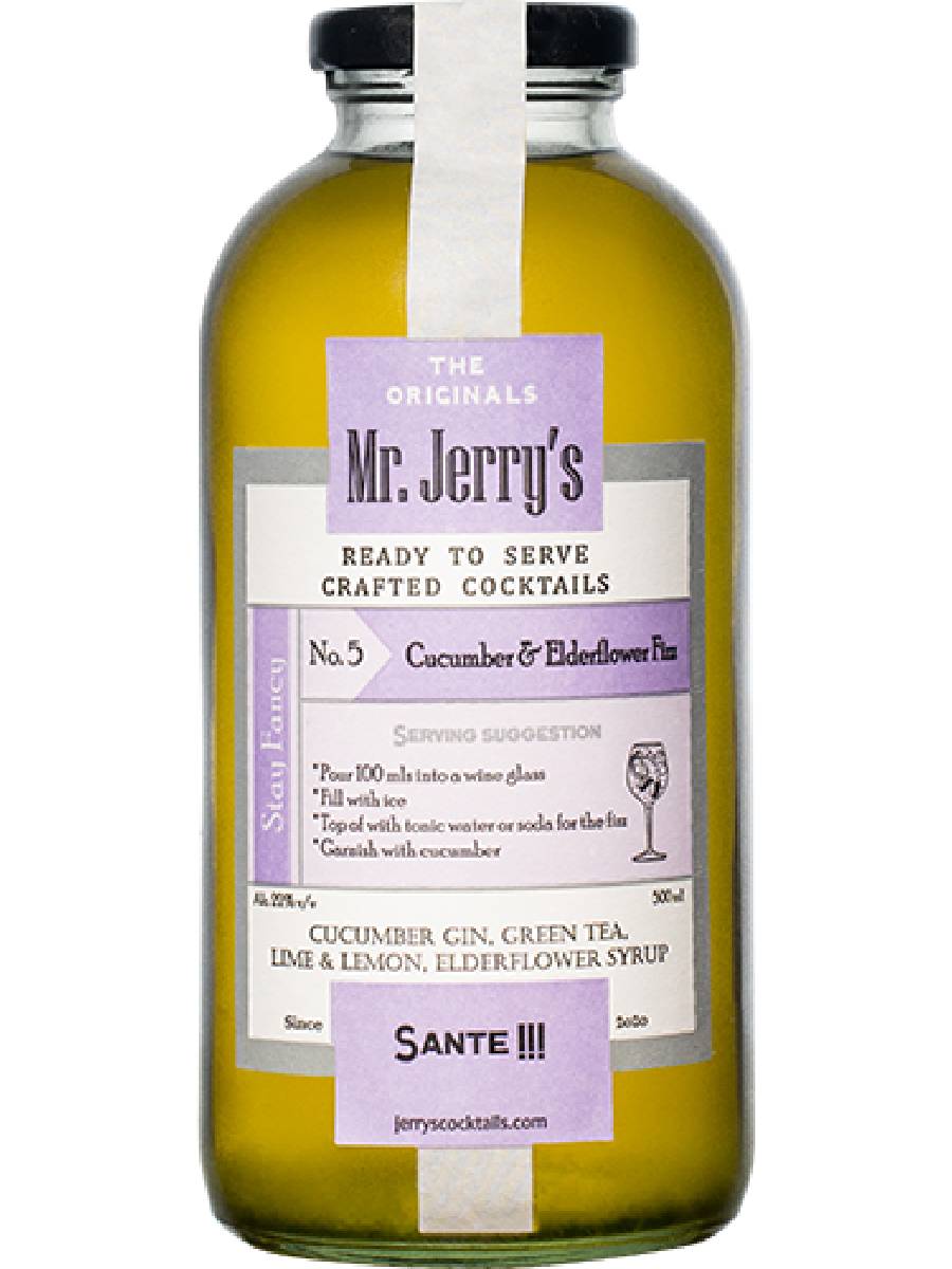 MR JERRYS CUCUMBER & ELDERFLOWER FIZZ