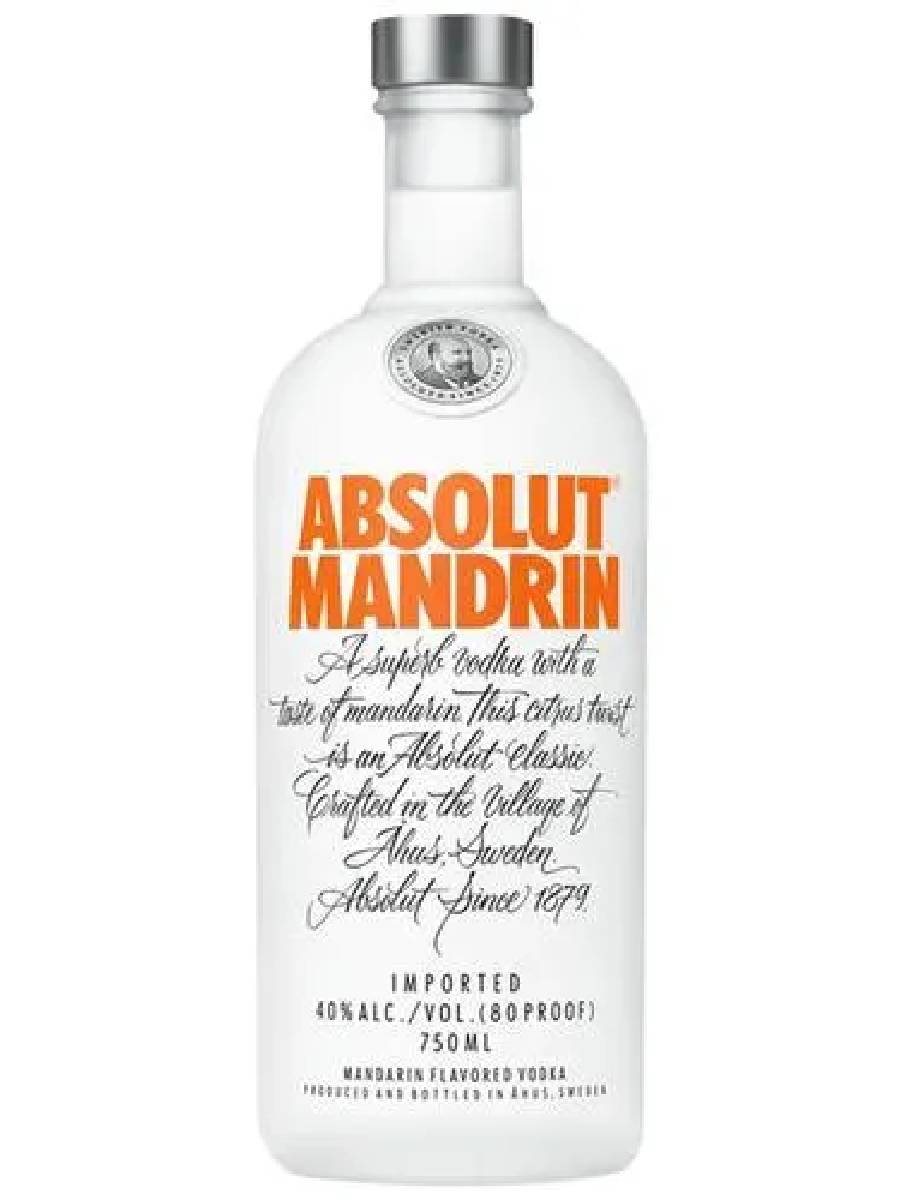 Absolut mandrin vodka