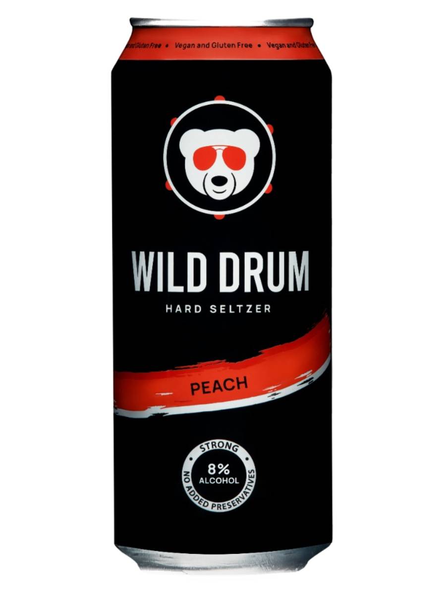 WILD DRUM PEACH HARD SELTZER