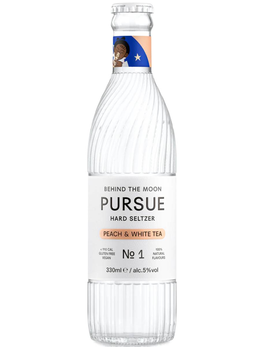 PURSUE PEACH AND WHITE TEA HARD SELTZER