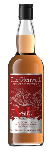 THE GLENWALK BLENDED SCOTH WHISKY 7 YRS PEATED