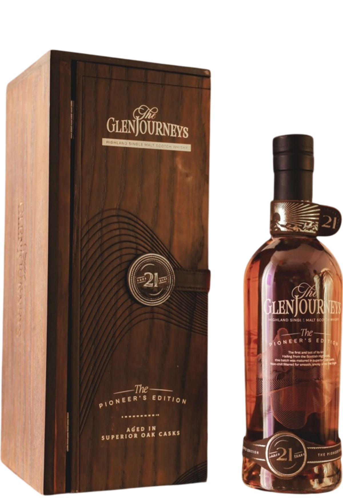 THE GLENJOURNEYS SINGLE MALT 21 YEAR THE GLENJOURNEYS SINGLE MALT 21 YEAR