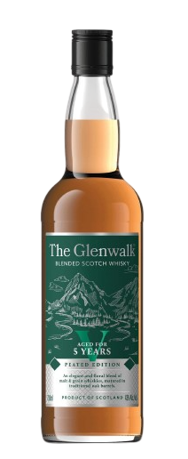 THE GLENWALK BLENDED SCOTH WHISKY 5 YRS PEATED